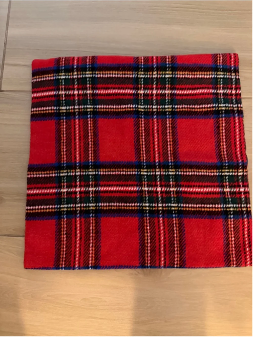 NEW Christmas Holiday Plaid Throw Pillow Cover Scottish Tartan 18”